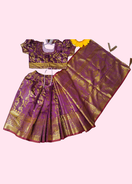 Katan Saree Dark Red