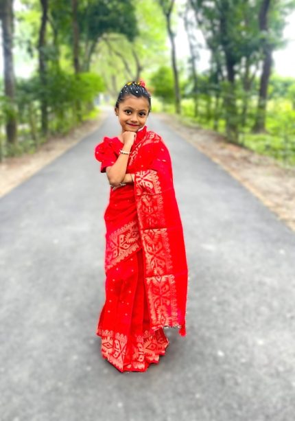 জরি জামদানী রেডি শাড়ী