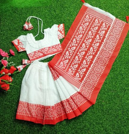 জামদানী প্রিন্ট রেডি শাড়ী